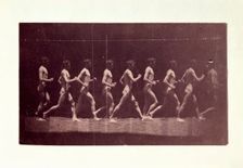 Marey Wheel Photographs of George Reynolds, 1884. Creator: Thomas Eakins