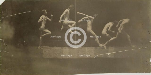 Marey Wheel Photographs of George Reynolds, 1884. Creator: Thomas Eakins.
