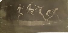Marey Wheel Photographs of George Reynolds, 1884. Creator: Thomas Eakins
