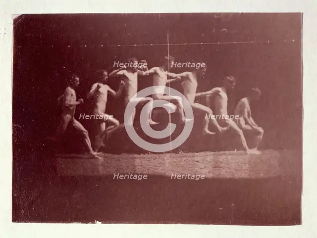 Marey Wheel Photographs of George Reynolds, 1884. Creator: Thomas Eakins.
