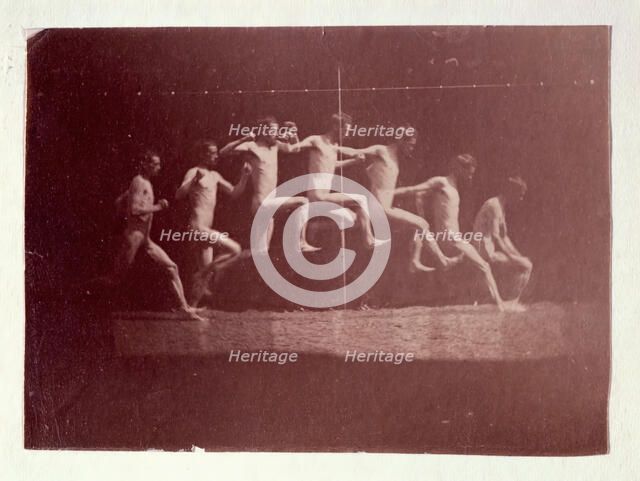 Marey Wheel Photographs of George Reynolds, 1884. Creator: Thomas Eakins.