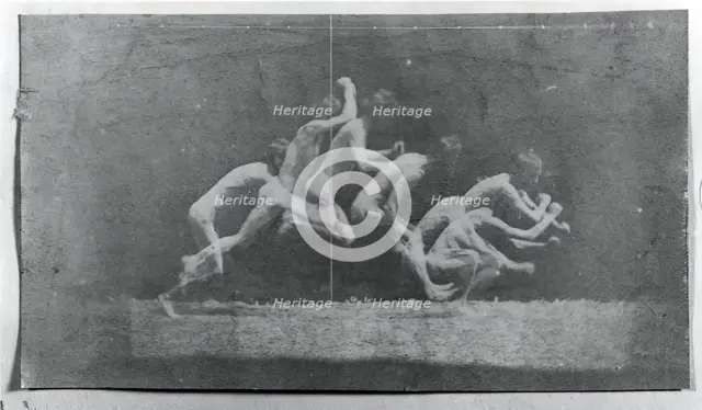 Marey Wheel Photographs of George Reynolds, 1884. Creator: Thomas Eakins.