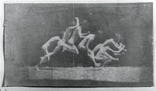 Marey Wheel Photographs of George Reynolds, 1884. Creator: Thomas Eakins