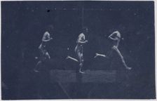 Marey Wheel Photographs of George Reynolds, c. 1884. Creator: Thomas Eakins
