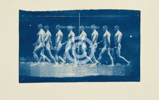 Marey Wheel Photographs of Jesse Godley, 1884. Creator: Thomas Eakins.