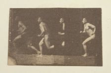 Marey Wheel Photographs of Thomas Eakins, 1884. Creator: Thomas Eakins