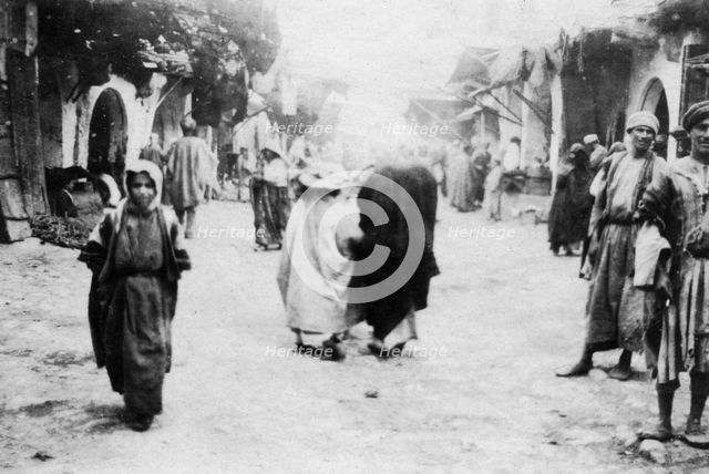 Market, Mosul, Mesopotamia, 1918. Artist: Unknown