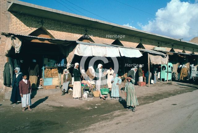 Market or souks, Samarra, Iraq, 1977. Creator: Vivienne Sharp.