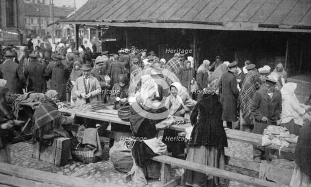 Market at Novgorod, Russia, (c1900?). Creator: Unknown.