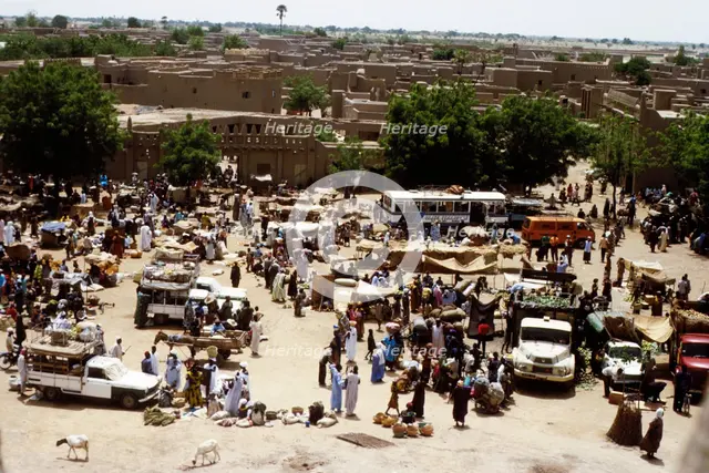 Market at Djenné, Mali, 1990. Creator: Amanda Waite.