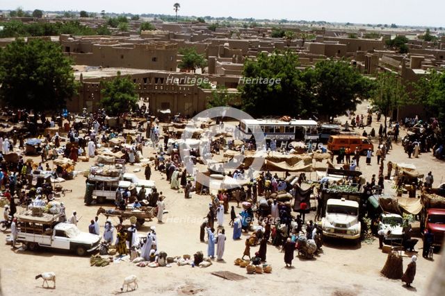 Market at Djenné, Mali, 1990. Creator: Amanda Waite.