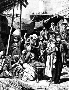 Market at Tantah, Egypt 1880