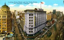 Market and Taylor Streets, San Francisco, California, USA, 1926