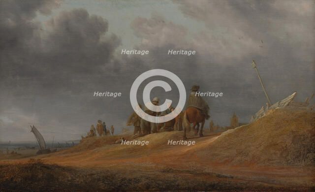 Market by the Seashore, 1637. Creator: Salomon Ruysdael.