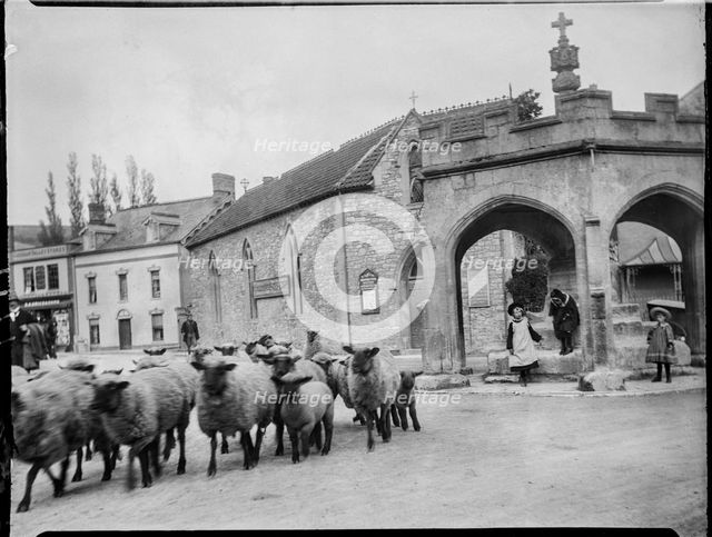 Market Cross, Cheddar, Sedgemoor, Somerset, 1907. Creator: Katherine Jean Macfee.