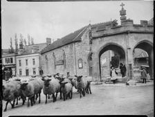 Market Cross, Cheddar, Sedgemoor, Somerset, 1907. Creator: Katherine Jean Macfee