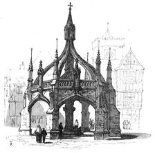 Market Cross, Salisbury, 1872. Creator: Unknown
