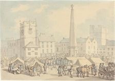 Market Day at Richmond in Yorkshire, c. 1818. Creator: Thomas Rowlandson