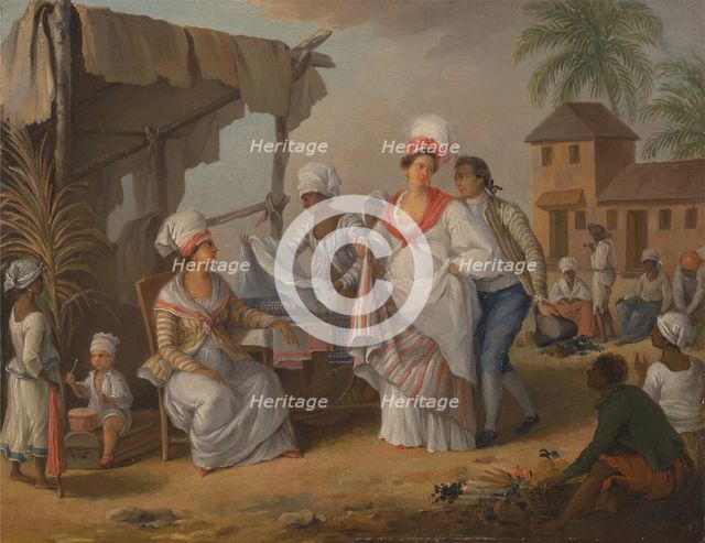 Market Day, Roseau, Dominica, ca.1780. Creator: Agostino Brunias.