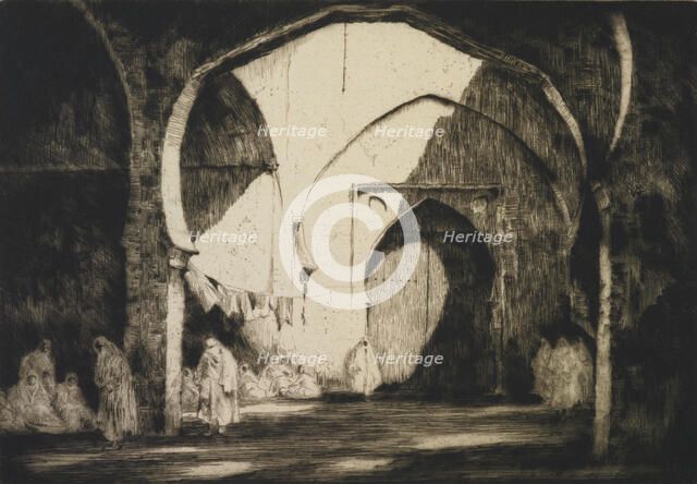 Market, Fez, 1929. Creator: Martin Hardie.