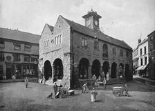 Market Hall and Kyrle's House, Ross c1896. Artist: Valentine & Sons