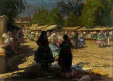 Market in Michalovce II, 1925-1930. Creator: Teodor Jozef Mousson