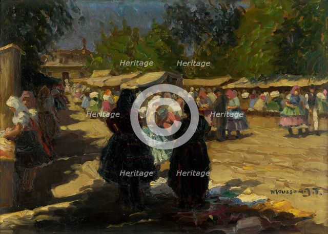Market in Michalovce II, 1925-1930. Creator: Teodor Jozef Mousson.
