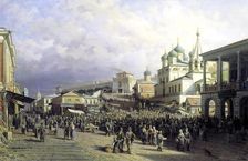 Market in Nizhny Novgorod 1872. Artist: Pyotr Petrovich Vereshchagin