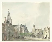 Market in Arnhem, 1741. Creator: Jan de Beyer