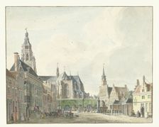 Market in Arnhem, 1741. Creator: Jan de Beyer