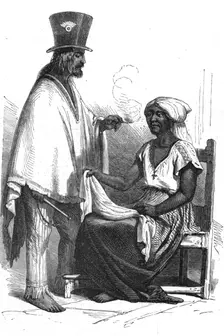 'Market people--on the Parana; A visit to Paraguay during the war 1875. Creator: Unknown
