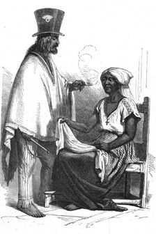 'Market people--on the Parana; A visit to Paraguay during the war 1875. Creator: Unknown