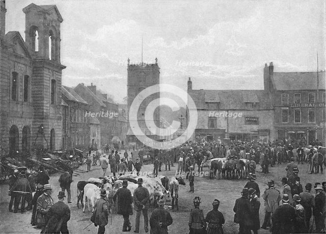 'Market-Place, Morpeth', c1896. Artist: M Aunty.