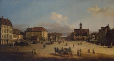 Market-Place of the Neustadt in Dresden, 1751. Creator: Bernardo Bellotto