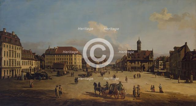 Market-Place of the Neustadt in Dresden, 1751. Creator: Bernardo Bellotto.