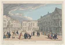 Market Place at Cambridge, November 15, 1801., November 15, 1801. Creator: Thomas Rowlandson