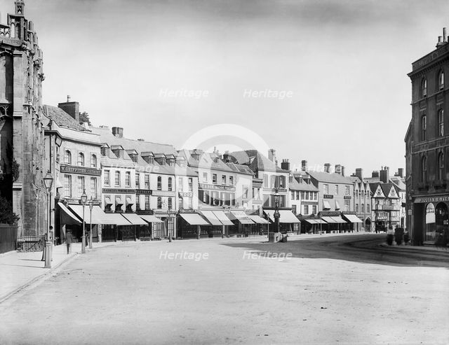 Market Place, Cirencester, Gloucestershire, 1883. Artist: Henry Taunt.