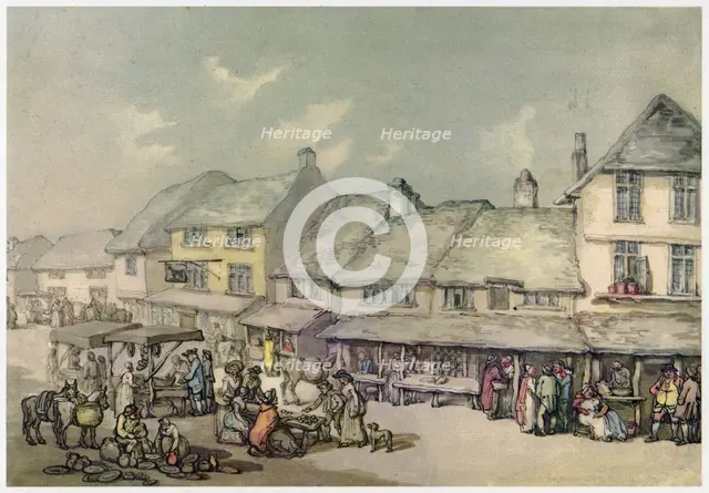 Market Place, Cornwall, c1780-1825. Creator: Thomas Rowlandson.