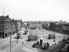 Market Place, east aspect, Nottingham, Nottinghamshire, 1912-1913. Creator: Henson & Co