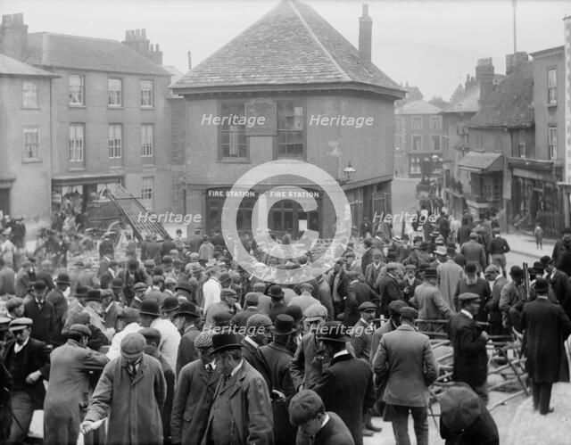 Market Place, Faringdon, Oxfordshire, c1860-c1922 Artist: Henry Taunt