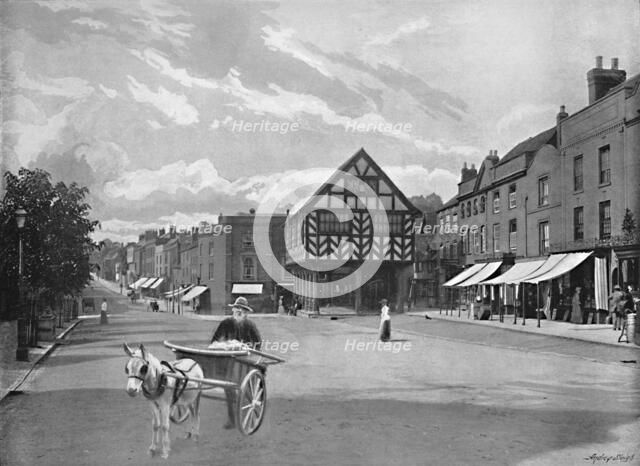 'Market Place, Ledbury', c1896. Artist: Valentine & Sons.