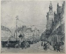 Market Place, Leipzig c1913. Artist: Walter Zeising