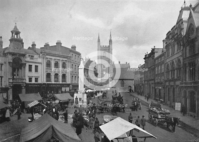 'Market Place, Reading', c1896. Artist: SV White.