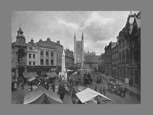Market Place, Reading, c1900. Artist: SV White