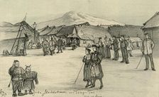 Market place, Tsingtao, China, 1898. Creator: Christian Wilhelm Allers