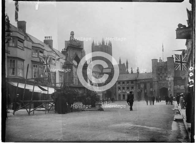 Market Place, Wells, Mendip, Somerset, 1907. Creator: Katherine Jean Macfee.