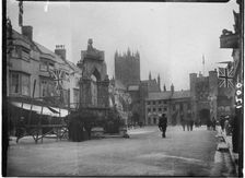 Market Place, Wells, Mendip, Somerset, 1907. Creator: Katherine Jean Macfee