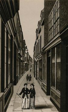 Market Row c1880. Creator: Unknown