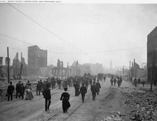 Market Street toward ferry, San Francisco, Calif., (1906?). Creator: Unknown