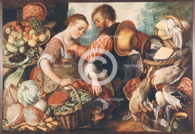 Market scene, 1567. Creator: Beuckelaer, Joachim (ca. 1533-1574).